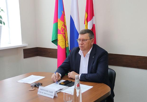 3 октября Сергей Запорожский принял участие в совещании под председательством губернатора Краснодарского края